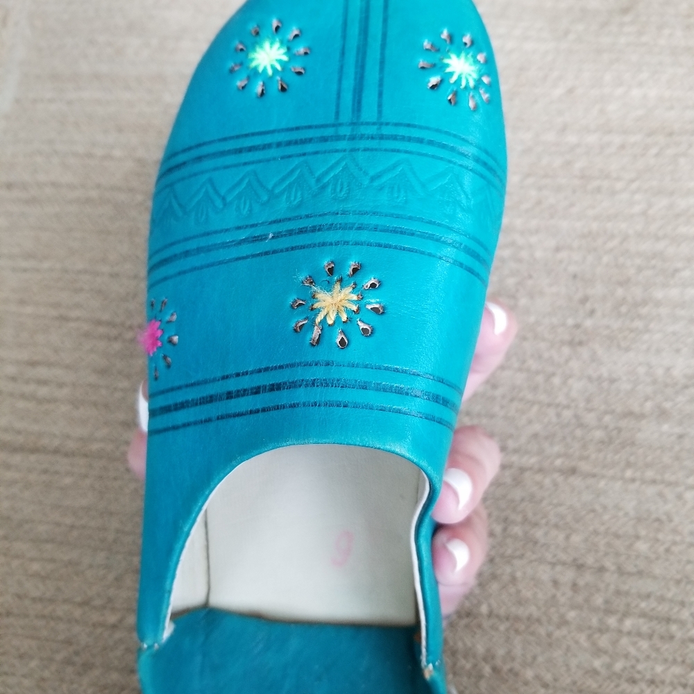 NWOT - Rare. Handmade. Leather Slip-On Flat